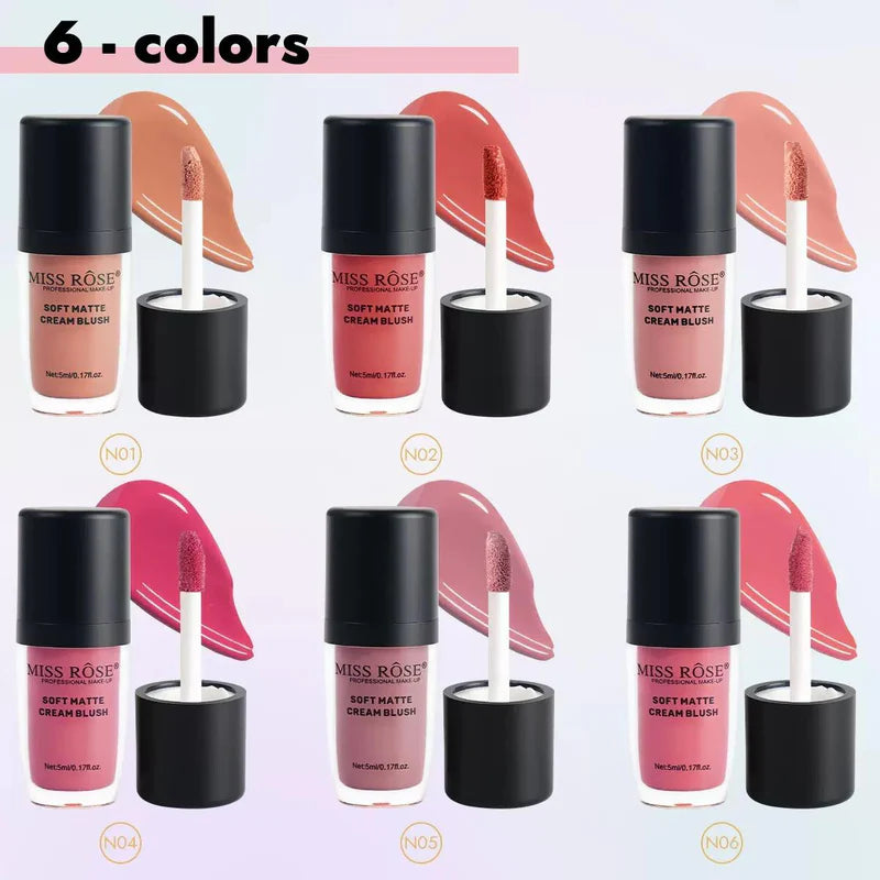 Miss Rose 24H Long Lasting Soft Matte Creame Blush 5ml