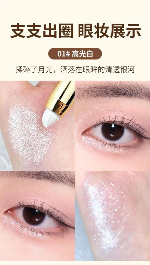 EYE 1 pc Phantom Color GliMB One-Pieces One-Pieces er Highlight EYE One piece shadure Pen Pearlescent Fine Flash Fit Brightening Double Head EYE One piece shadure Stick