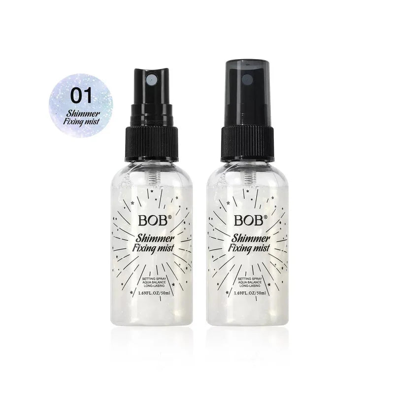 BOB Shimmer Fixing Mist – Long-Lasting Hydrating Setting Spray (50ml)