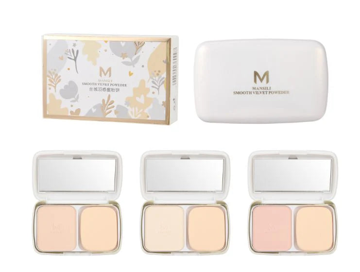Mansili Smooth Velvet Pressed Powder & Finishing Compact