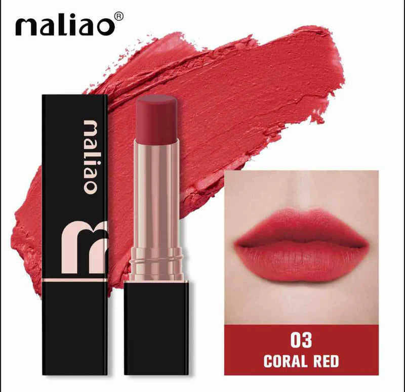 Maliao Super Non-Transfer Lipstick – Long-Lasting Matte Finish.