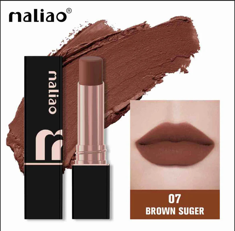Maliao Super Non-Transfer Lipstick – Long-Lasting Matte Finish.
