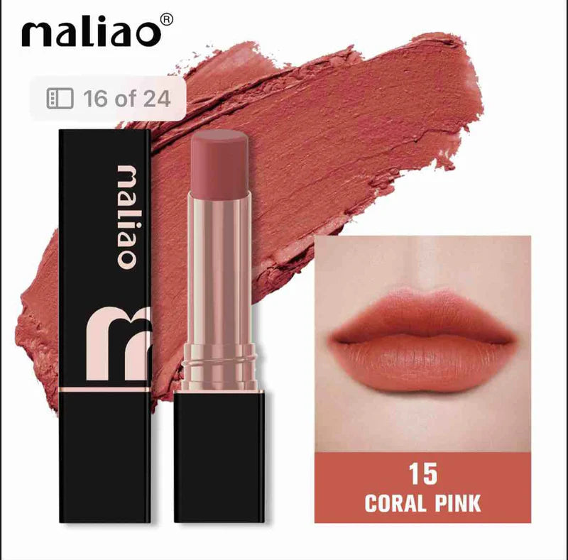 Maliao Super Non-Transfer Lipstick – Long-Lasting Matte Finish.