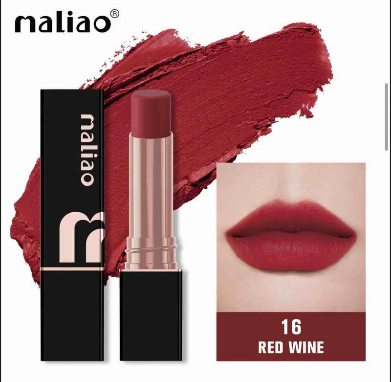 Maliao Super Non-Transfer Lipstick – Long-Lasting Matte Finish.