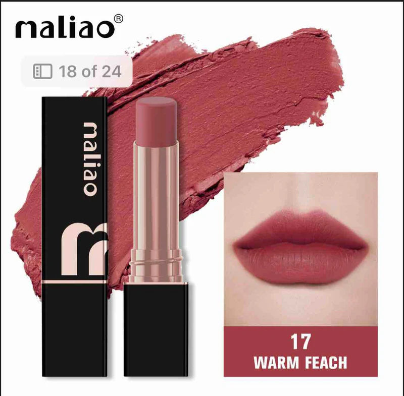 Maliao Super Non-Transfer Lipstick – Long-Lasting Matte Finish.