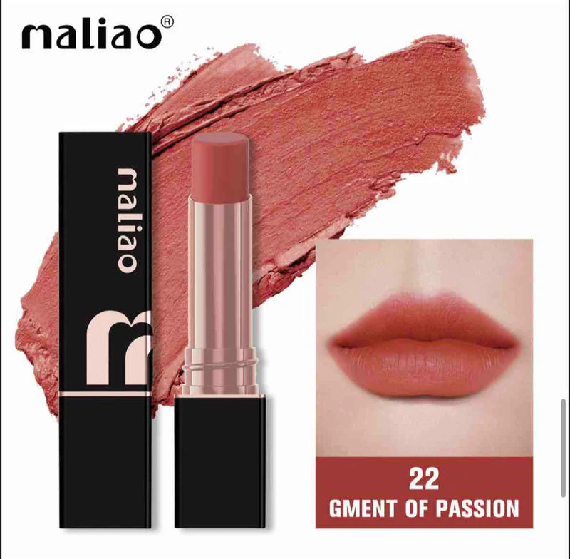 Maliao Super Non-Transfer Lipstick – Long-Lasting Matte Finish.