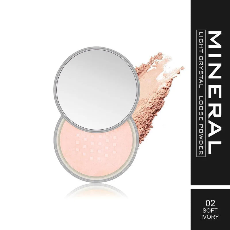 Maliao Professional Matte Look Light Crystal Mineral Loose Powder - 20 gm