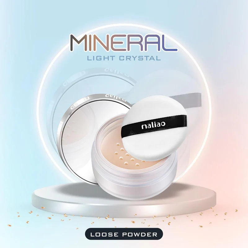 Maliao Professional Matte Look Light Crystal Mineral Loose Powder - 20 gm