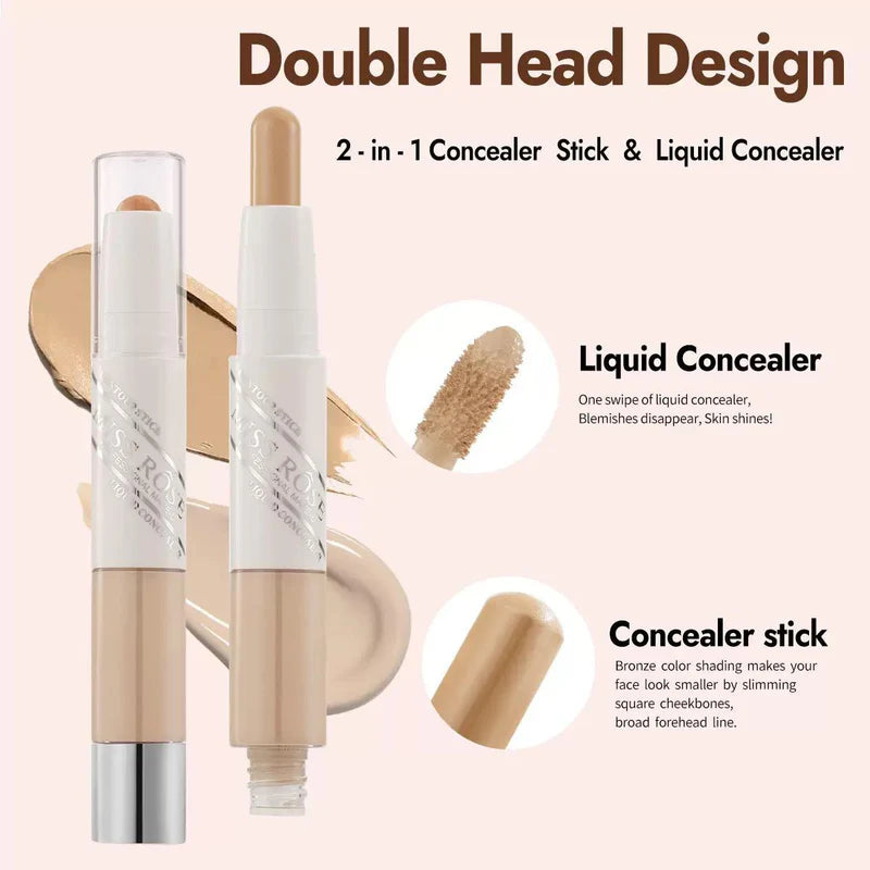 Miss Rose 2 in 1 Contour Stick & Liquid Concealer