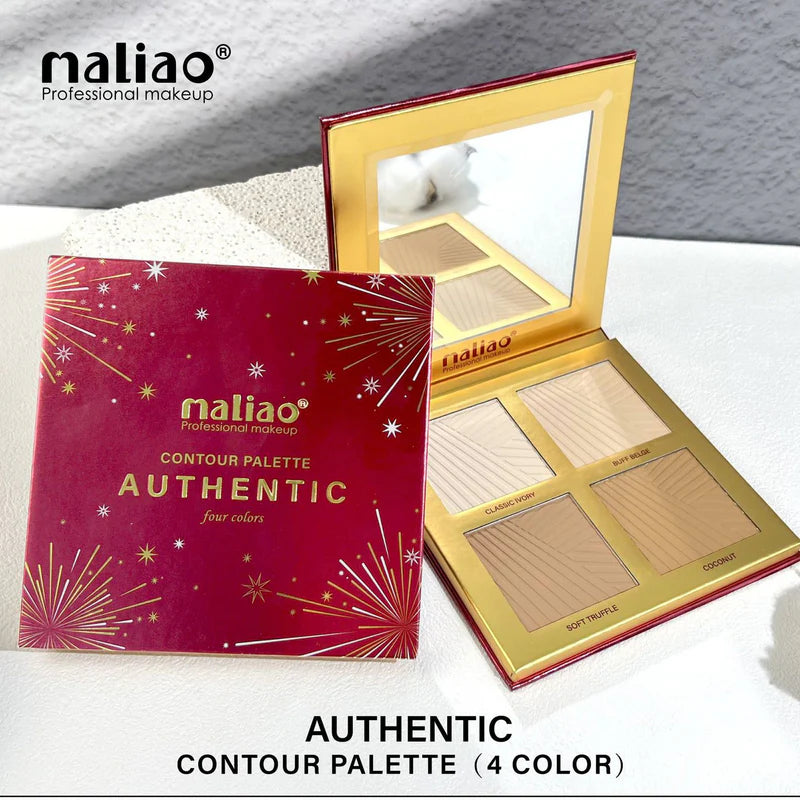 Maliao Authentic Contour Palette – Sculpt & Define with 4 Shades