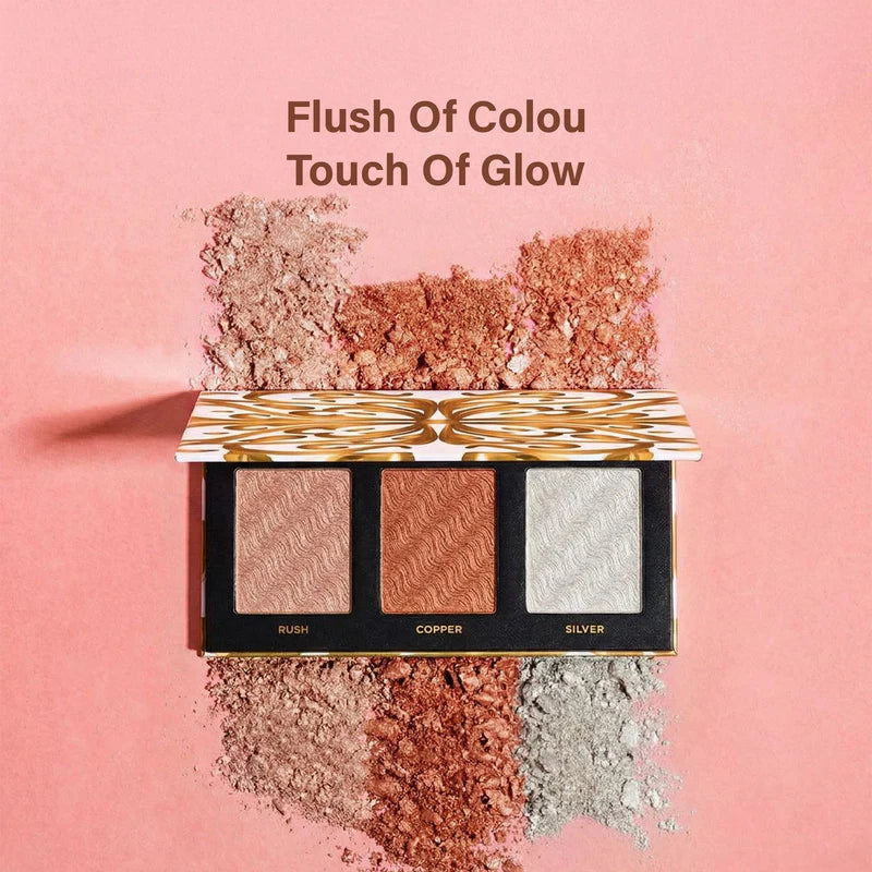CVB Highlighter & Blusher Palette – Lightweight, Soft Textured Showstopper (C225)