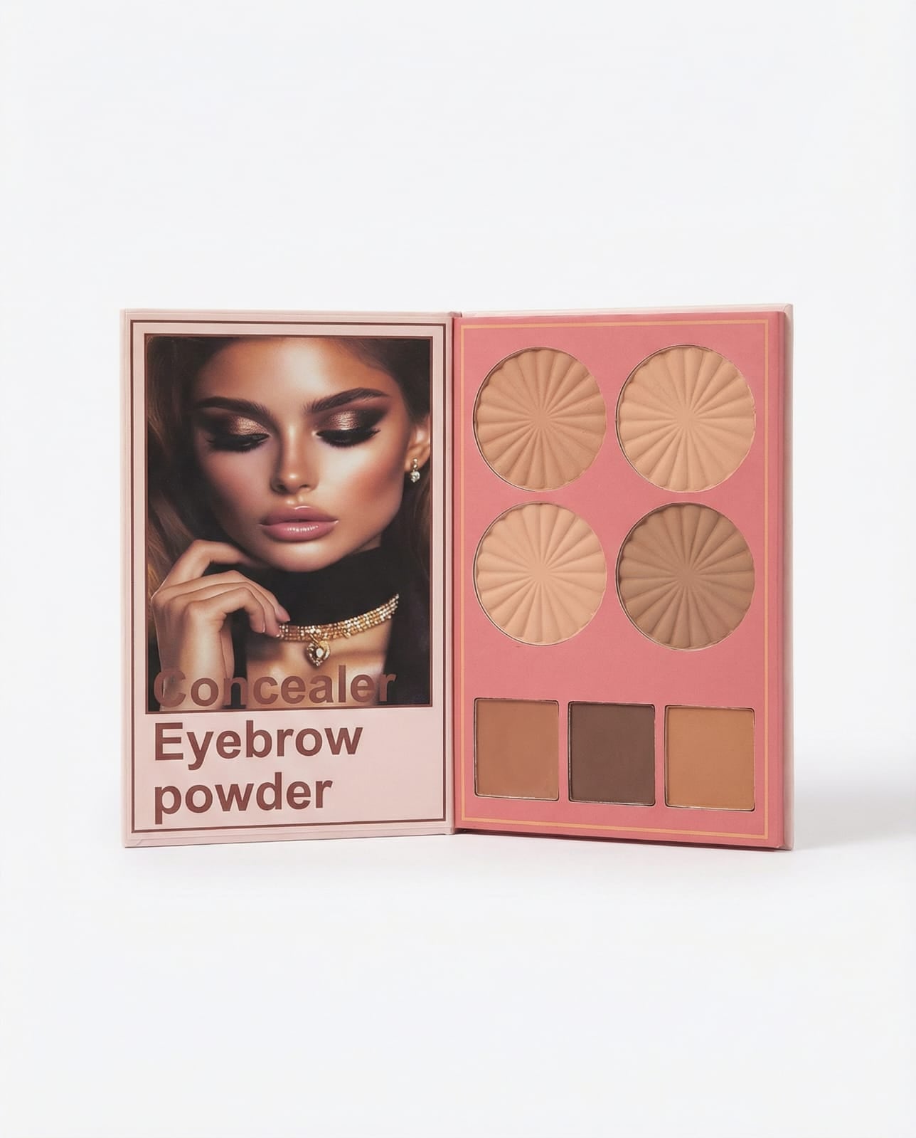Mocallure Professional 4-in-1 Makeup Book – Eyeshadow, Highlighter, Blush, Concealer & Brows Palette ✨