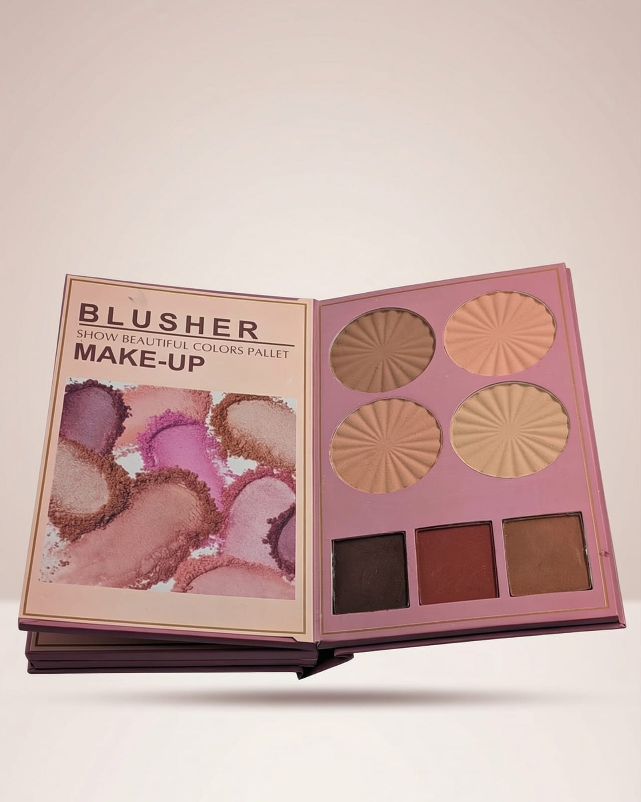 Mocallure Professional Makeup Book 4-in-1 Palette – Eyeshadow, Highlighter, Blush, Concealer & Brow Kit