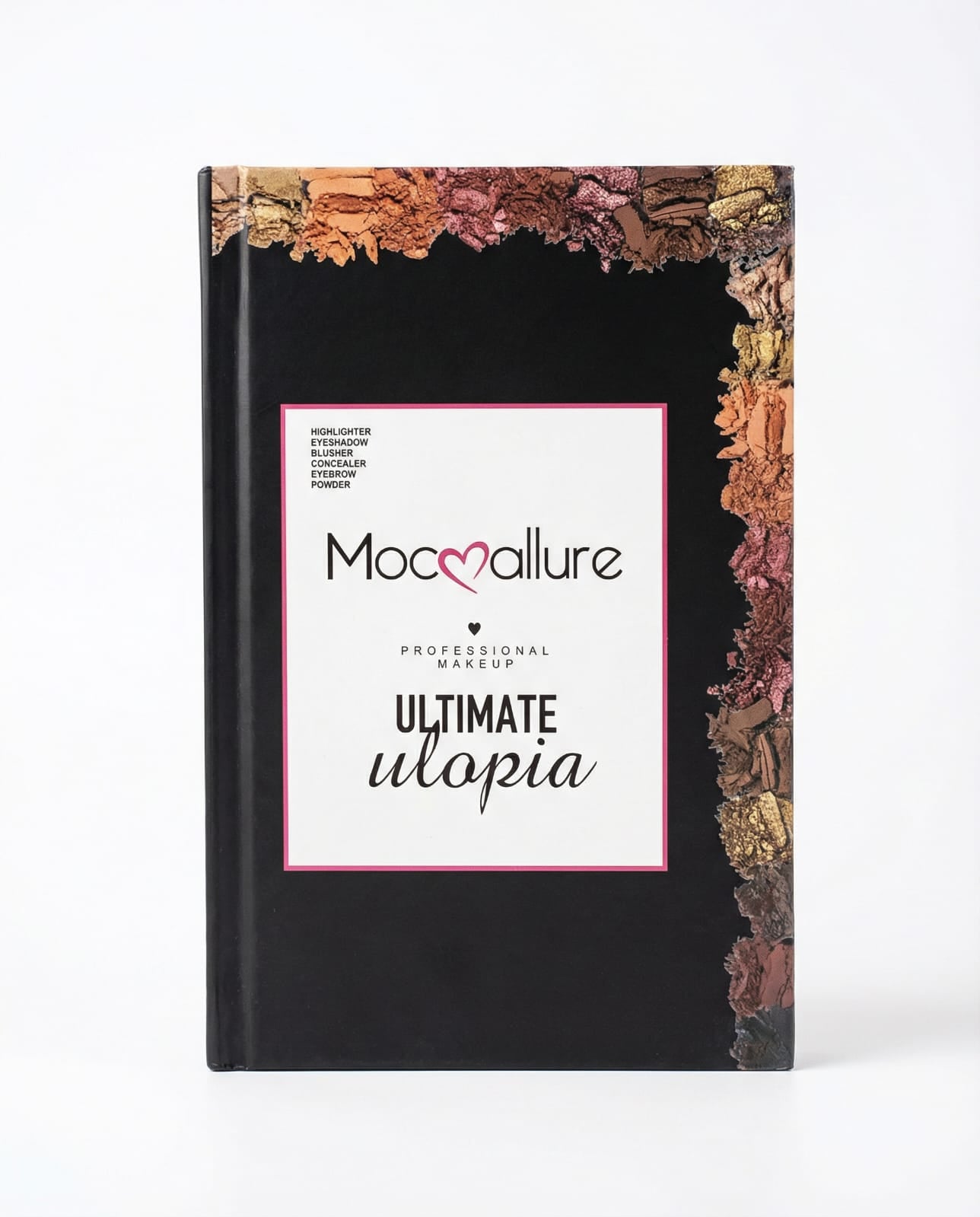 Mocallure Professional 4-in-1 Makeup Book Palette – Eyeshadow, Highlighter, Blush, Concealer & Brow Kit