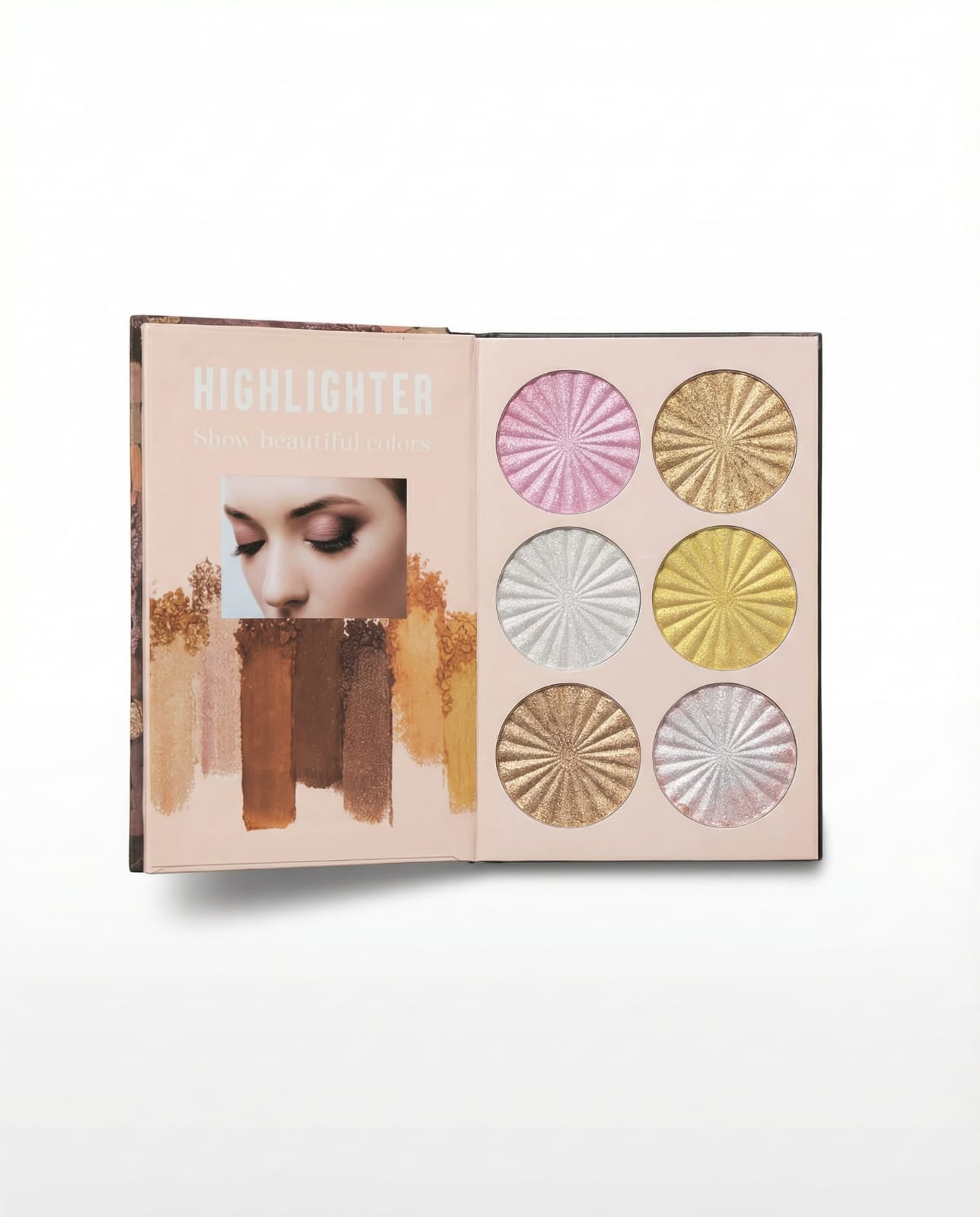 Mocallure Professional 4-in-1 Makeup Book Palette – Eyeshadow, Highlighter, Blush, Concealer & Brow Kit