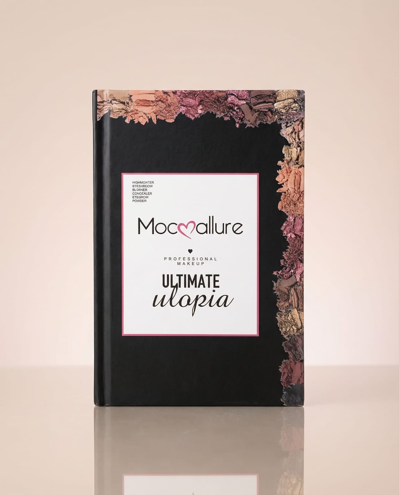 Mocallure Professional 4-in-1 Makeup Book Palette – Eyeshadow, Highlighter, Blush, Concealer & Brow Kit