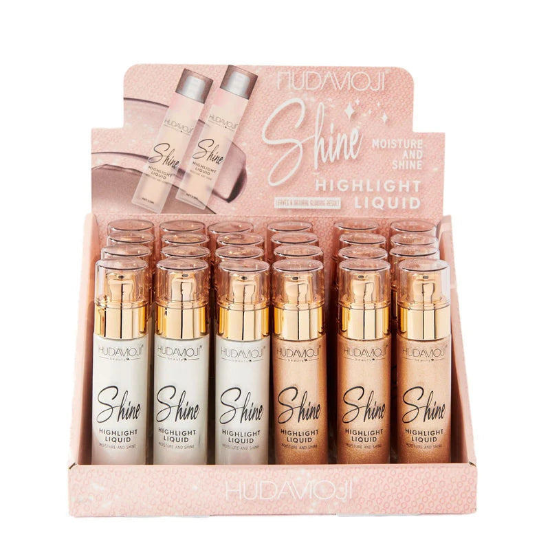 1 Pc HUDAMOJI GLOW MAKEUP HIGHLIGHTER Moisture And Shy
