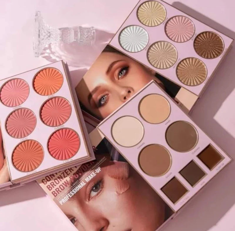 HUDAMOJI 5 PAGES ALL IN ONE MAKE-UP BOOK PALETTE