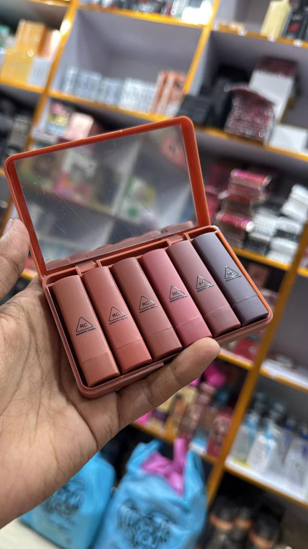 6pcs Romantic Charm Matte Long Lasting Waterproof Mini Lipstick