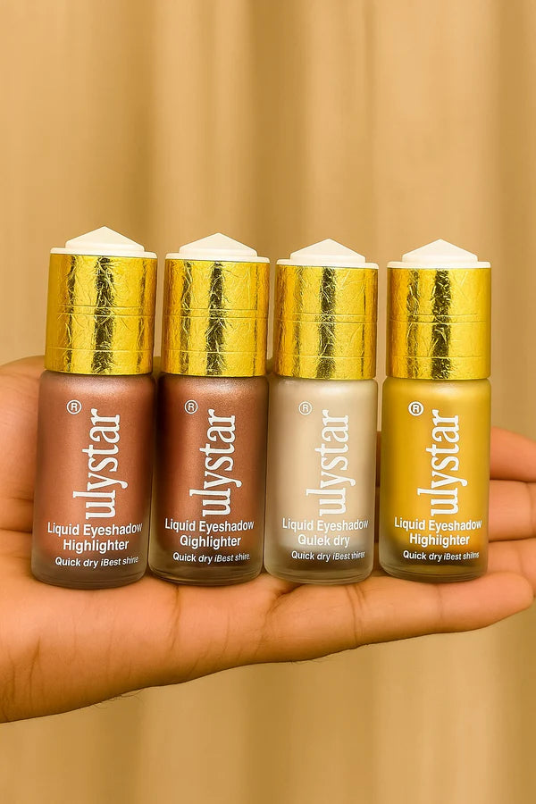 JulyStar Silky Glow Liquid Eyeshadow Highlighter Quick Dray Best Shine For Girls And Women 15ml