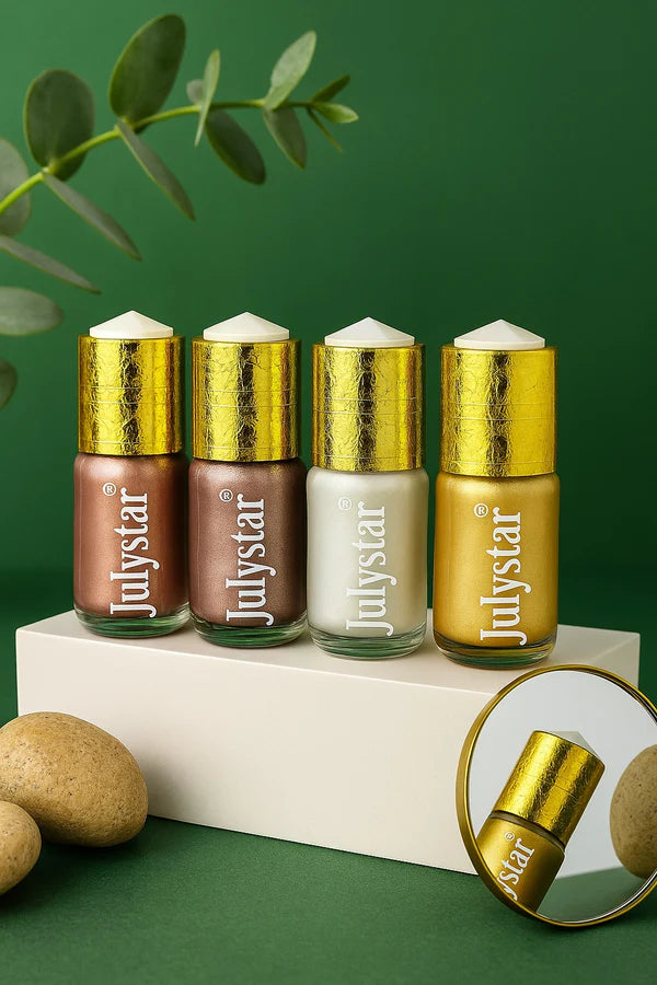 JulyStar Silky Glow Liquid Eyeshadow Highlighter Quick Dray Best Shine For Girls And Women 15ml