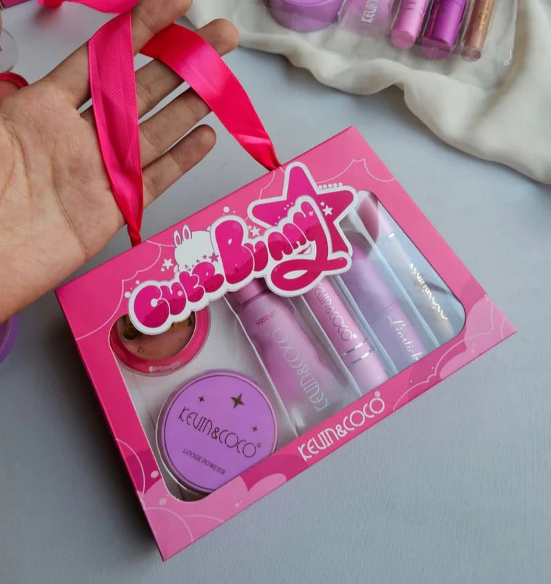 Kevin & COCO 6pcs Makeup Cute Bunny Gift Box Set