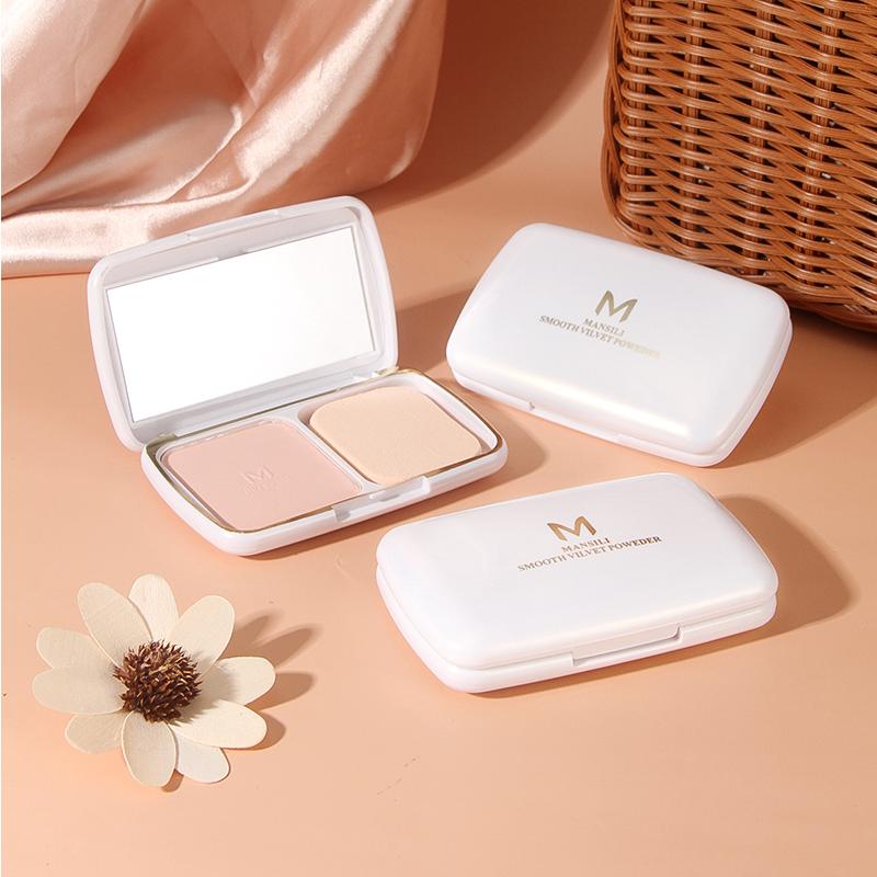 Mansili Smooth Velvet Pressed Powder & Finishing Compact