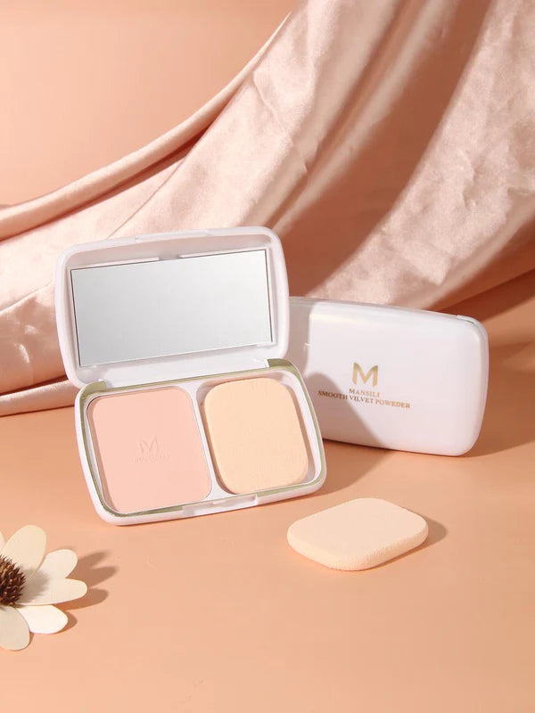 Mansili Smooth Velvet Pressed Powder & Finishing Compact