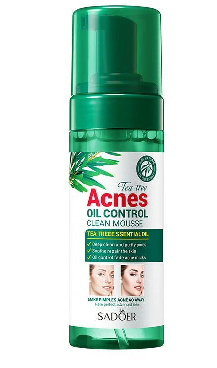 Sadoer Acnes Tea Tree Mousse Facial Cleanser Refreshing & cleaning Skin 150g - SD62685