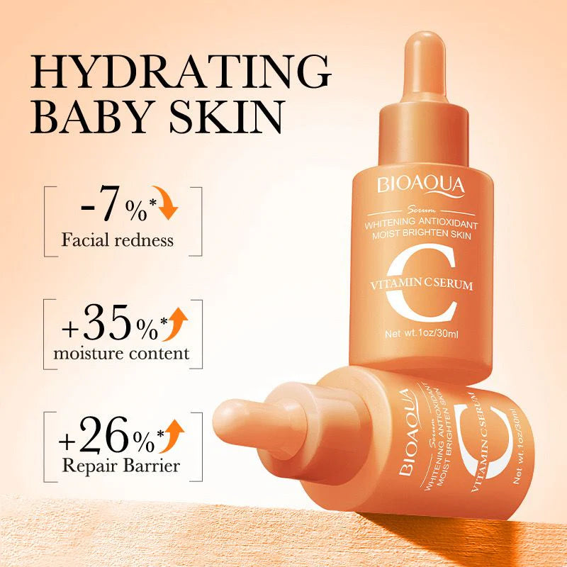 Bioaqua Vitamin C Face Serum Whitening Moisturizing Brightening Dark sport remover Facial Serum & Essence 30ml BQY00744