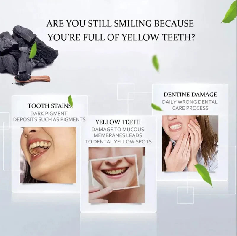 Aichun Beauty 3 Day Teeth Whitening Charcoal Toothpaste Remove Stains Strengthens Teeth Collagen Charcoal Toothpaste for Oral Care AC31861