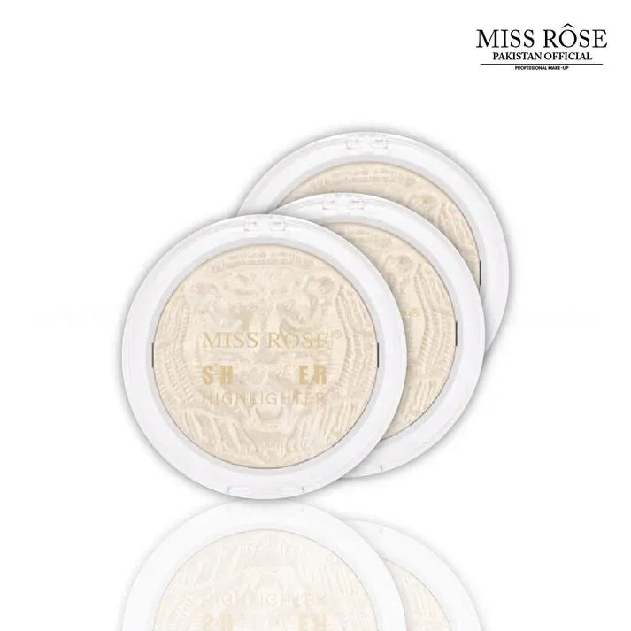 Miss Rose Leopard Print Shimmer Highlighter Pressed Powder Highlighter