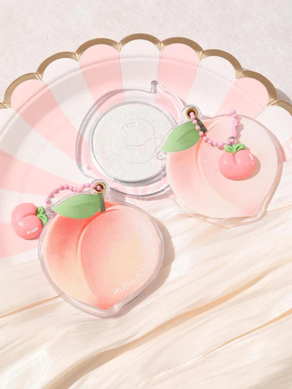 HUDA MOJI Peach-Themed Keychain Blusher & Highlighter