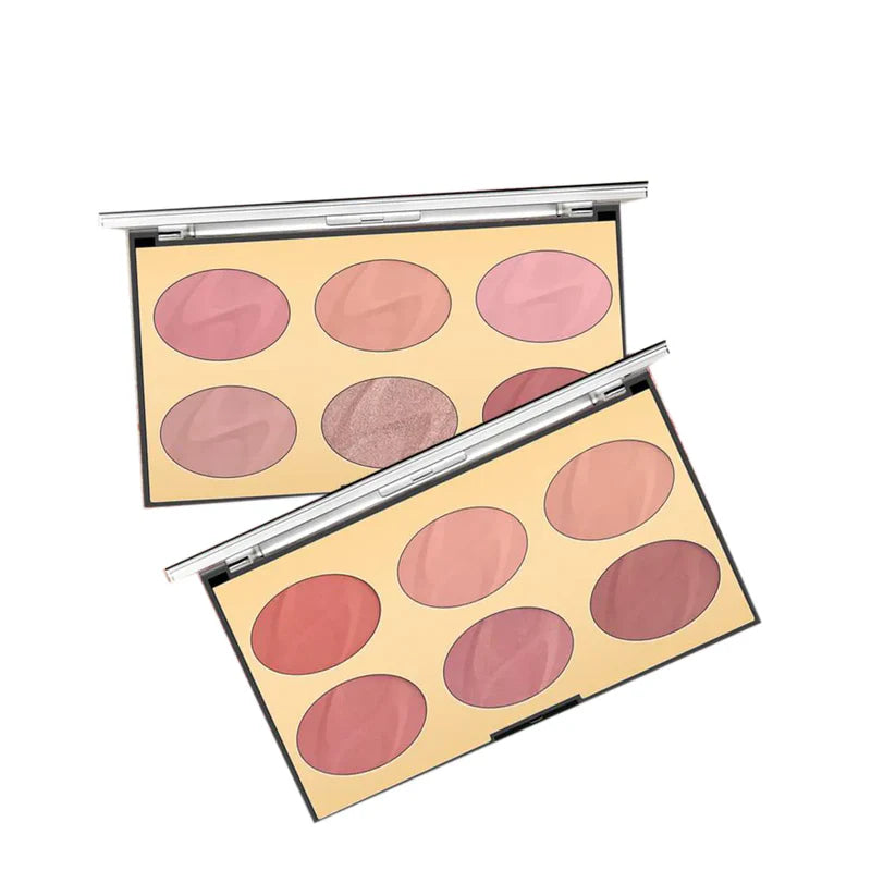 Miss Rose 6 Color Oval Blush Palette