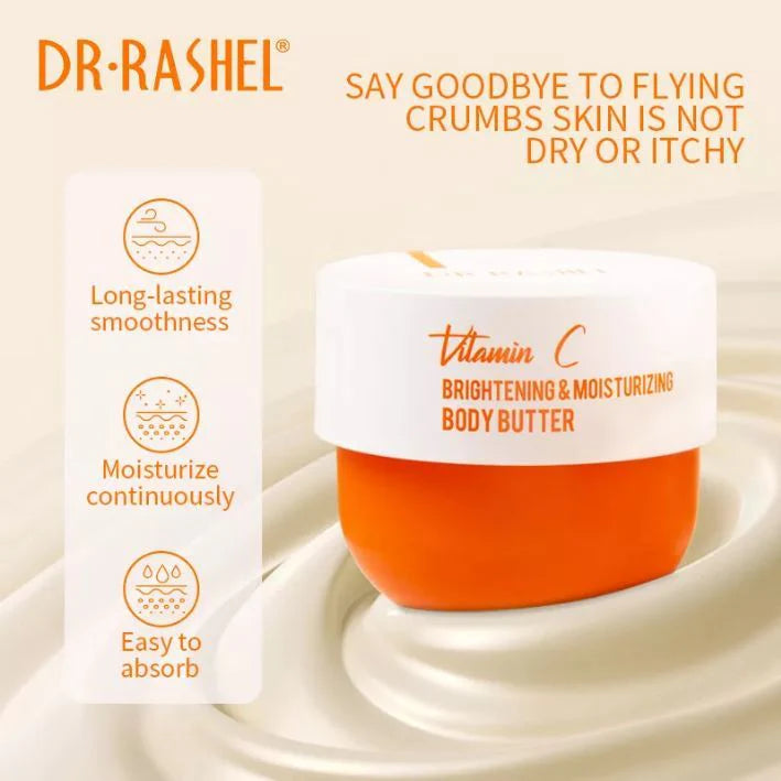DR.Rashel 6 PC Vitamin C Anti-Aging Skincare, Brightening Moisturizing Series