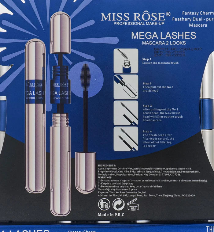 Miss Rose Mega Lash 2Look Mascara