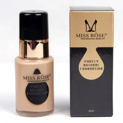 Miss Rose 4 PCS Purely Foundation - Concealer - Lip Tint - Liquid Eyeliner Makeup Deal