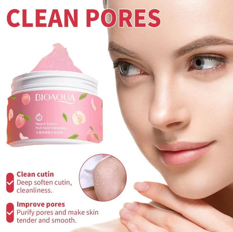 BIOAQUA Peach Extract Exfoliating Face Gel Glowing Moisturizing Peach Gel 140g BQY72646/BQY07803