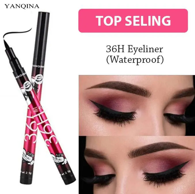 YANQINA NEW 36H Liquid Eye Liner Marker - Black 2.5g 8706