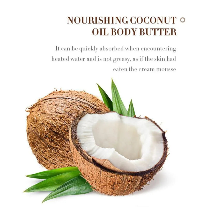 SADOER Coconut Moisturizing Body Butter Skin Moisturizer Smooth Rough Deep Hydration Cream 200g SD35530