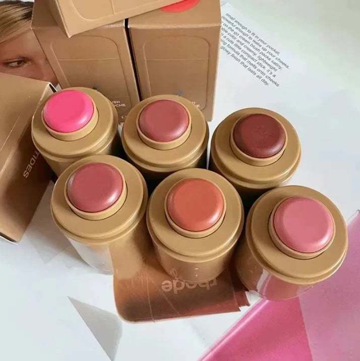 1 Pc Rhode Pocket Blush Rouge Stick Freckle  Lips and Cheeks for Both Makeup