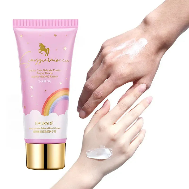BAURSDE Natural Organic Cherry Blossom Hand Cream Whitening Brightening & Moisturizing Hand Cream Skin Care Hand Care Cream BS02525
