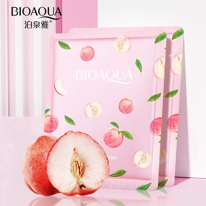 Pack Of 3 Bioaqua Peach Glowing Skin Care Set