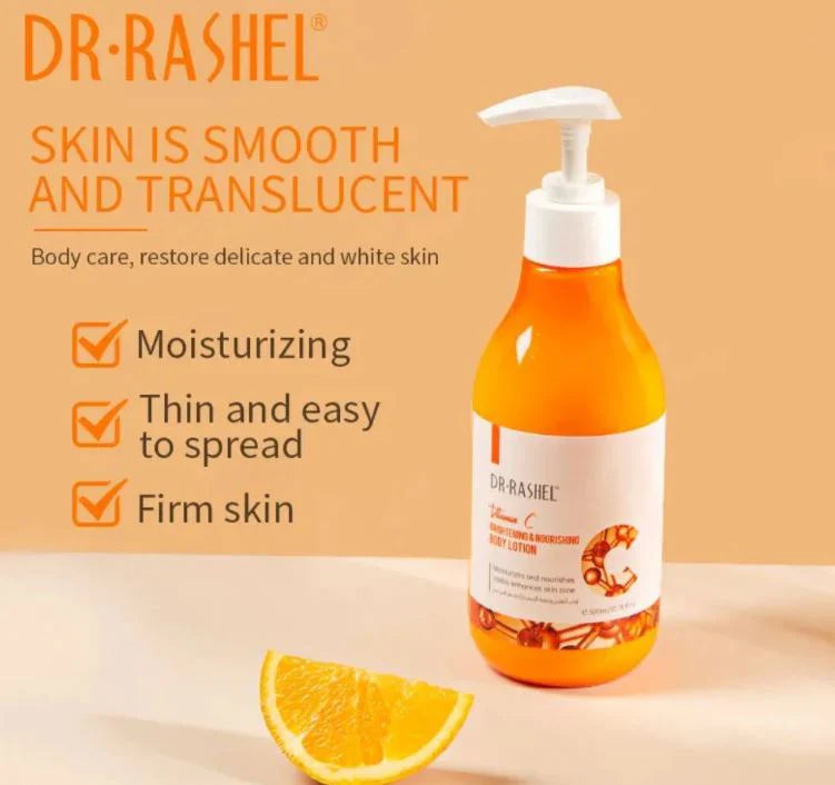 DR.Rashel 6 PC Vitamin C Anti-Aging Skincare, Brightening Moisturizing Series