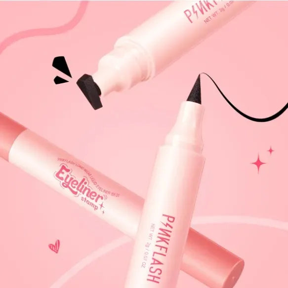 PINKFLASH Stamp Eyeliner – Waterproof Wing Stamp & Liquid Pen | Easy Winged Look