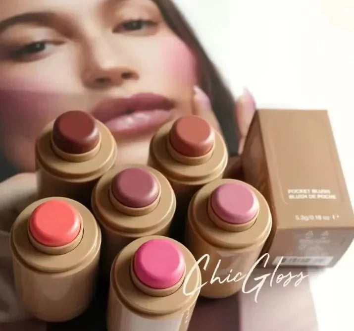 1 Pc Rhode Pocket Blush Rouge Stick Freckle  Lips and Cheeks for Both Makeup