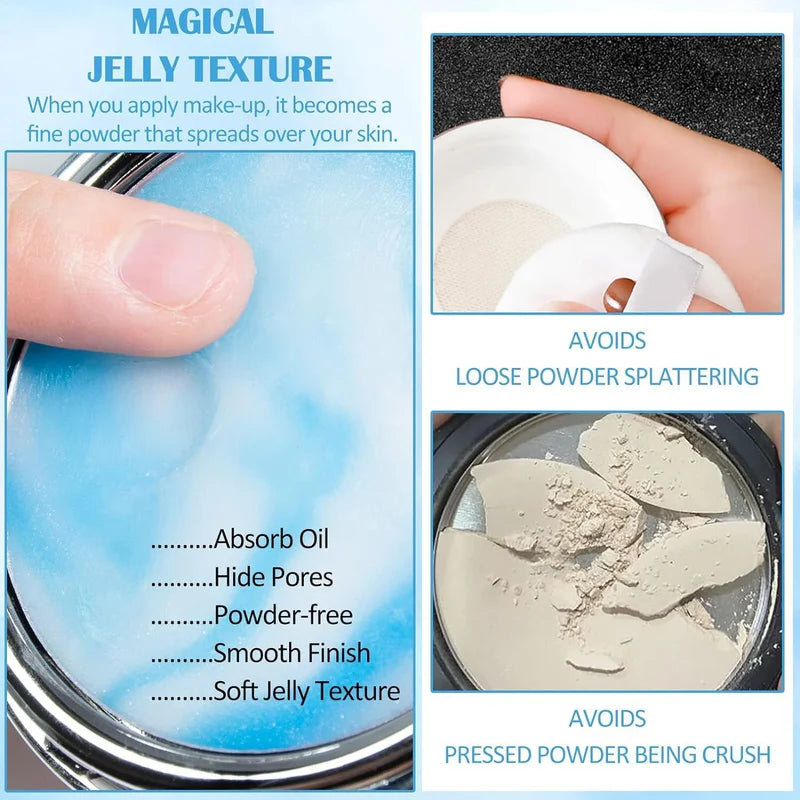 Matte Blue Sky & Cloud Oil Control Pressed Powder Shine Control