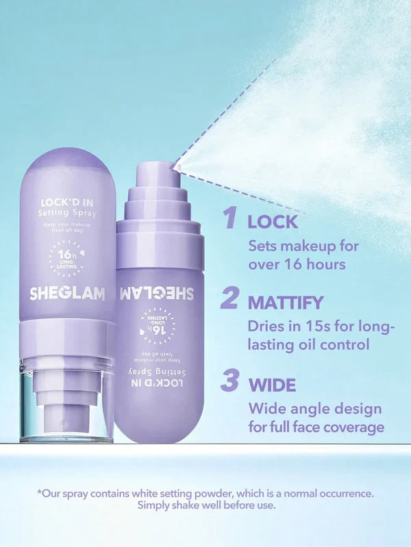 SHEGLAM Lock'D In Setting Spray Mattifying Effect Quick