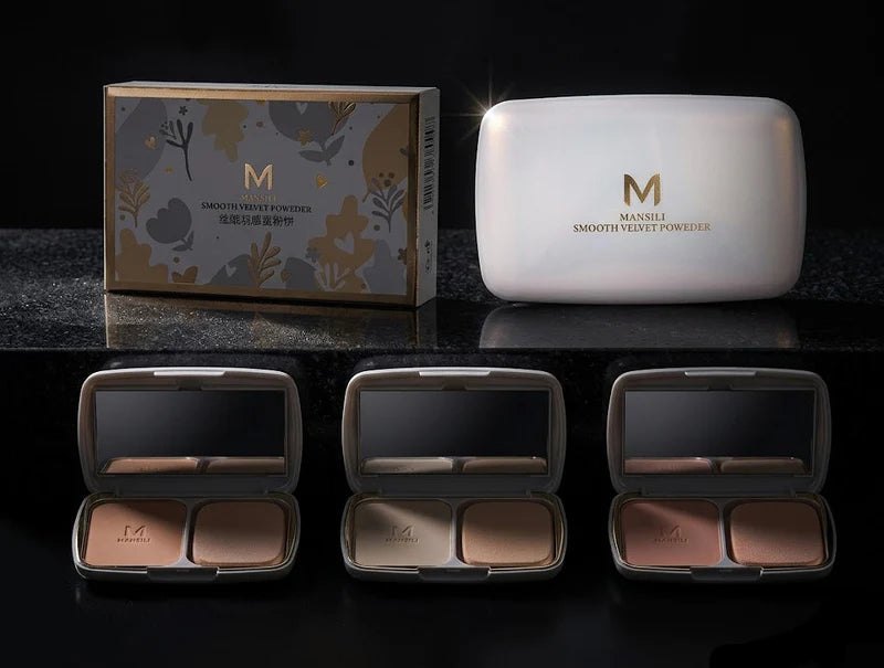 Mansili Smooth Velvet Pressed Powder & Finishing Compact